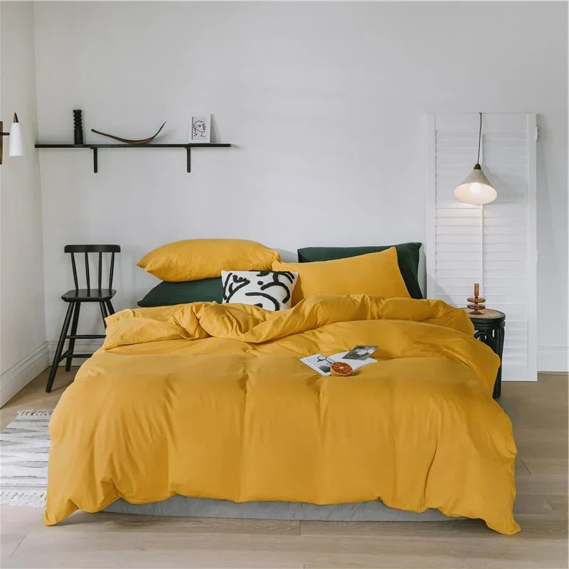 Bedding Set Cotton Percale Temperature Regulating Wrinkle Resistant