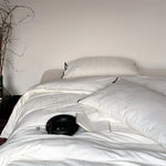 Bedding Set Cotton Satin Bamboo Jacquard Machine Washable
