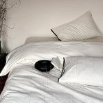 Bedding Set Cotton Satin Bamboo Jacquard Machine Washable