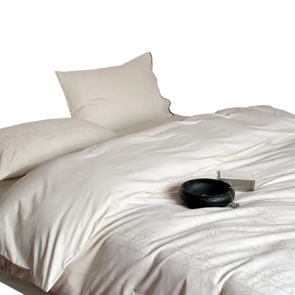 Bedding Set Cotton Satin Bamboo Jacquard Machine Washable