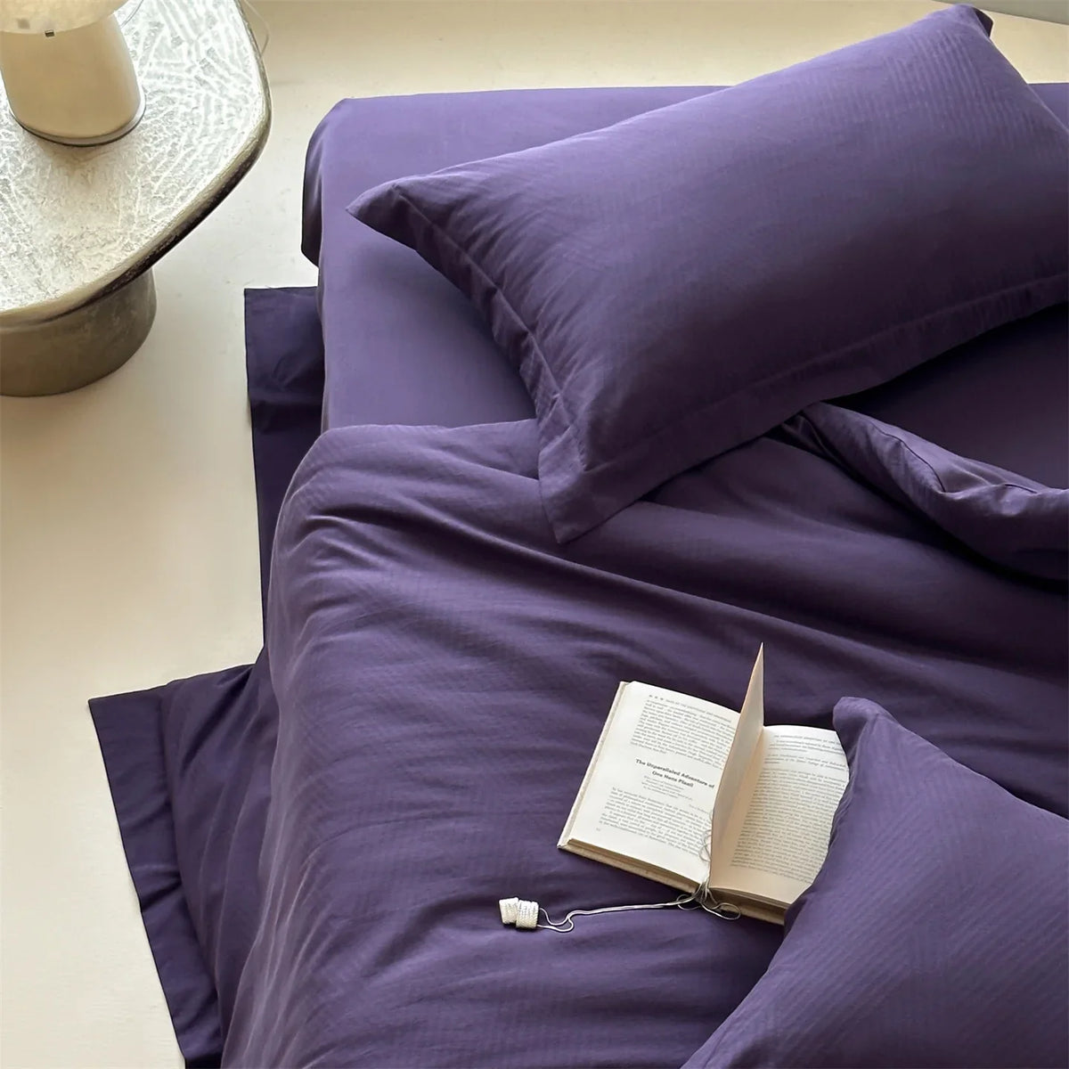 Bedding Set Cotton Satin Breathable Machine Washable