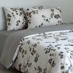 Bedding Set Cotton Satin Breathable Watercolor Floral 4-Piece