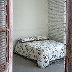 Bedding Set Cotton Satin Breathable Watercolor Floral 4-Piece