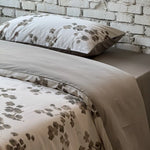 Bedding Set Cotton Satin Breathable Watercolor Floral 4-Piece