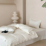 Bedding Set Cotton Satin Breathable Wrinkle-Resistant 4-Piece
