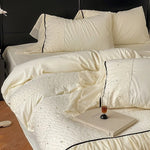 Bedding Set Cotton Satin Chiffon Ruffles 4 Piece
