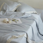 Bedding Set Cotton Satin Contrasting Border 4-Piece Set