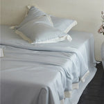 Bedding Set Cotton Satin Contrasting Border 4-Piece Set