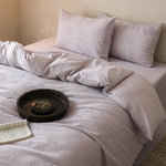 Bedding Set Cotton Satin Floral Jacquard 4 Piece