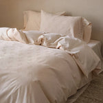 Bedding Set Cotton Satin Floral Jacquard 4 Piece