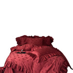 Bedding Set Cotton Satin Heart Jacquard 4-Piece