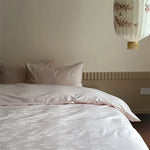 Bedding Set Cotton Satin Jacquard 4-Piece Concealed Zipper