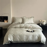 Bedding Set Cotton Satin Jacquard Breathable Skin-Friendly