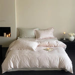 Bedding Set Cotton Satin Jacquard Breathable Skin-Friendly