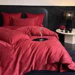Bedding Set Cotton Satin Jacquard Floral 4-Piece