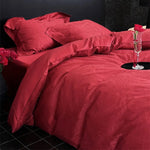 Bedding Set Cotton Satin Jacquard Floral 4-Piece
