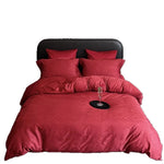 Bedding Set Cotton Satin Jacquard Floral 4-Piece