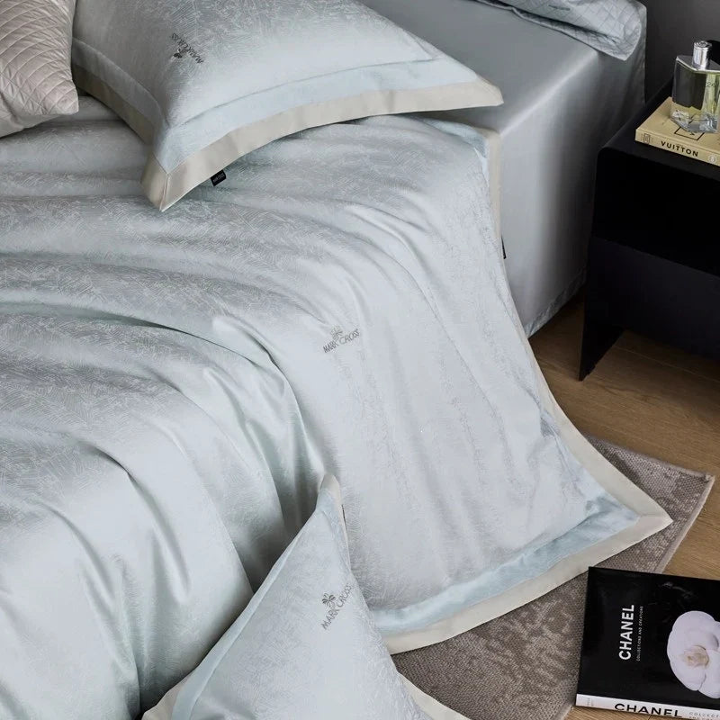 Bedding Set Cotton Satin Jacquard Hotel-Style Closure