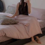 Bedding Set Cotton Satin Patterned Pillowcases with Zipper Closure
