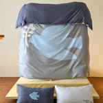 Bedding Set Cotton Satin Reversible Machine Washable