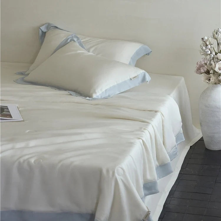 Bedding Set Cotton Satin Temperature-Regulating Concealed Closure