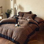 Bedding Set Cotton Satin Vintage Floral Temperature-Regulating
