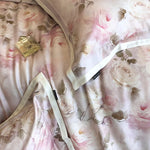 Bedding Set Cotton Satin Watercolor Rose Print Set of 4