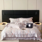 Bedding Set Fine Cotton Satin Reversible 4-Piece Set