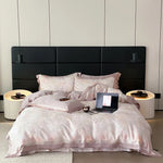Bedding Set Fine Cotton Satin Reversible 4-Piece Set
