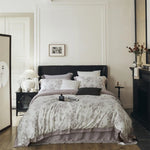 Bedding Set Geometric Jacquard Satin Trim 4-Piece Set