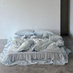Bedding Set Integrated Bed Skirt Satin-Like Finish & Breathable Fabric