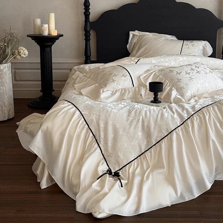 Bedding Set Jacquard Breathable Cotton 4-Piece Set