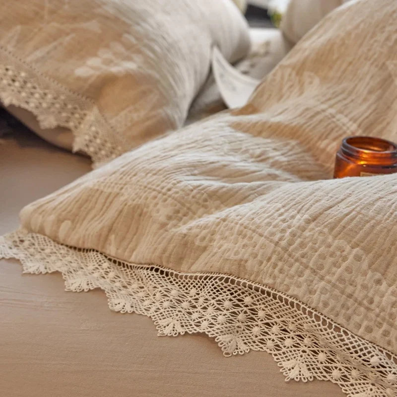 Bedding Set Jacquard Linen Breathable & Antibacterial