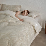 Bedding Set Jacquard Linen Breathable & Antibacterial