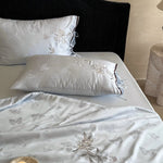 Bedding Set Jacquard Satin Butterfly Motif 4-Piece