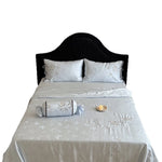 Bedding Set Jacquard Satin Butterfly Motif 4-Piece