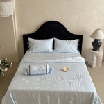 Bedding Set Jacquard Satin Butterfly Motif 4-Piece