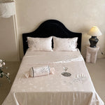 Bedding Set Jacquard Satin Butterfly Motif 4-Piece