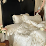 Bedding Set Jacquard Satin Temperature-Regulating 4-Piece
