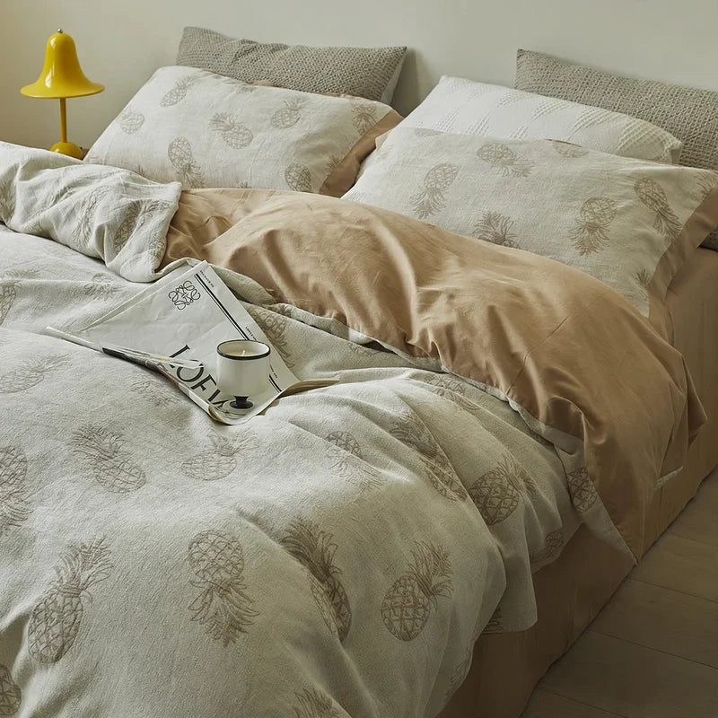 Bedding Set Jacquard Weave Pure Cotton Breathable