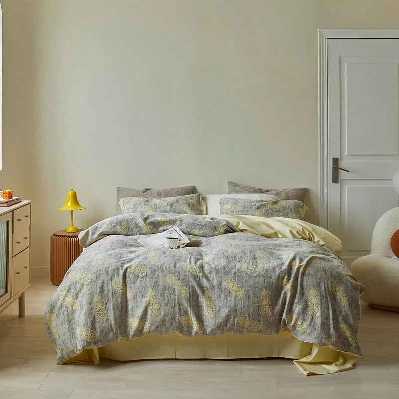 Bedding Set Jacquard Weave Pure Cotton Breathable