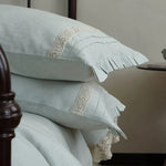 Bedding Set Linen-Cotton Blend Breathable Integrated Bed Skirt