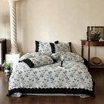 Bedding Set Linen-Cotton Breathable & Machine Washable 4-Piece