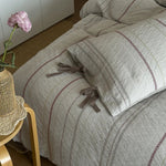 Bedding Set Linen-Cotton Temperature-Regulating Reversible 4-Piece