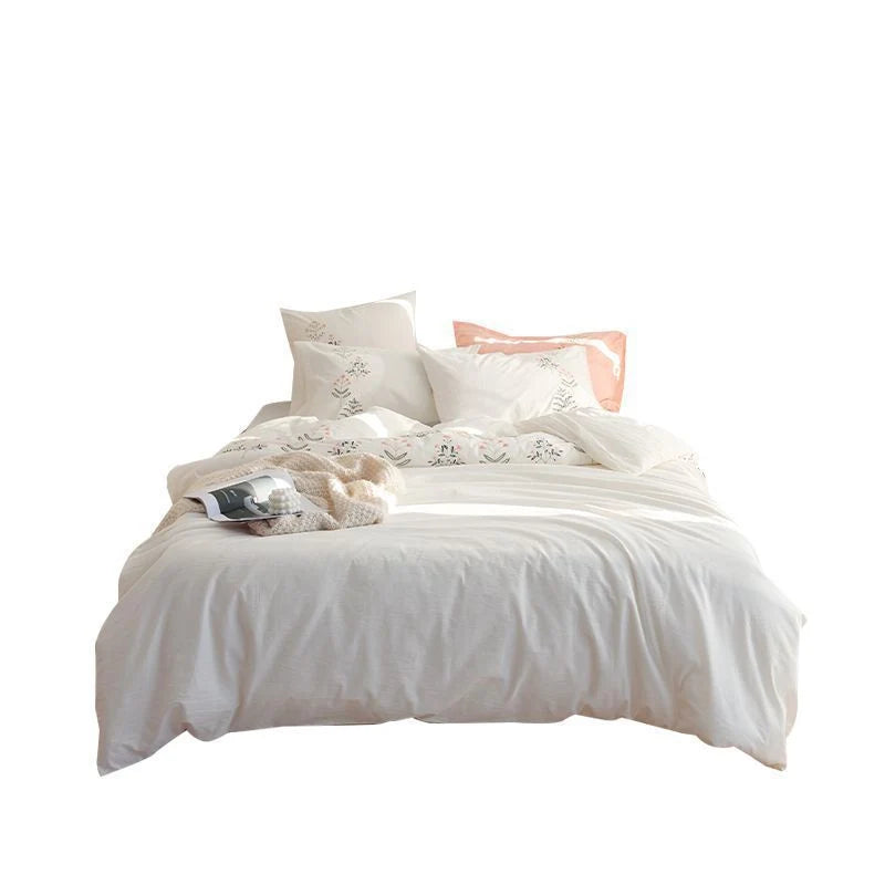 Bedding Set Long-Staple Cotton Enzyme-Washed 4-Piece