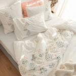 Bedding Set Long-Staple Cotton Enzyme-Washed Embroidered 4-Piece