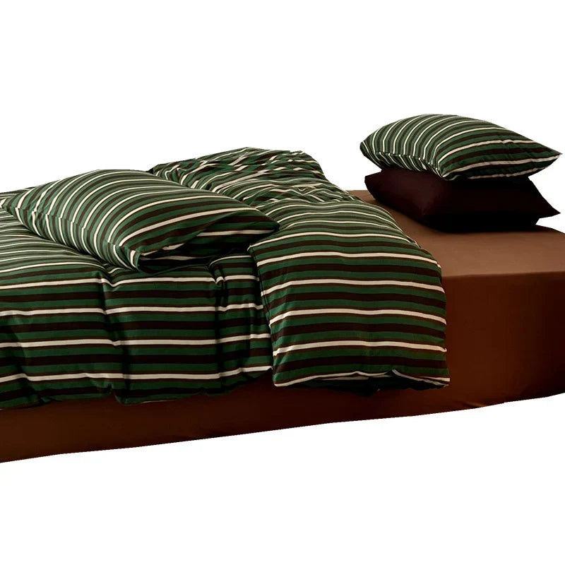 Bedding Set Mako Cotton Breathable Concealed Zipper