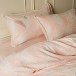 Bedding Set Milk Fiber Floral Embroidery Breathable Warmth