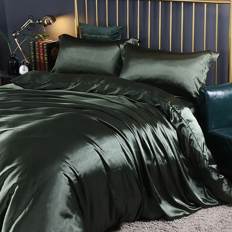 Bedding Set Natural Silk Thermoregulating 4-Piece