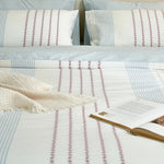 Bedding Set Percale Cotton Embroidered Floral 4-Piece